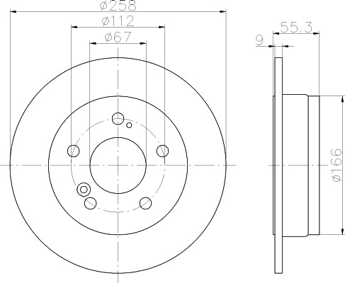 NF PARTS Тормозной диск NF1699003